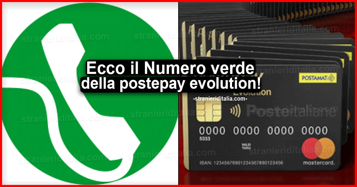 Numero Verde Postepay Evolution Chi Chiamare