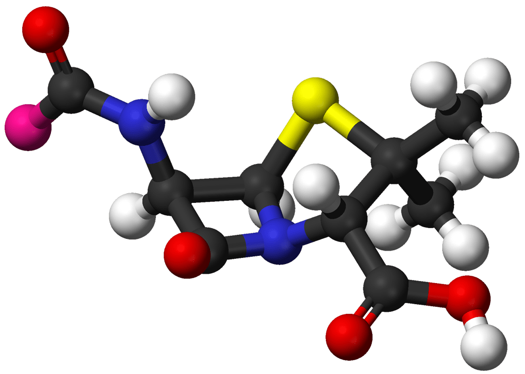 Penicillin-nucleus-3D-balls
