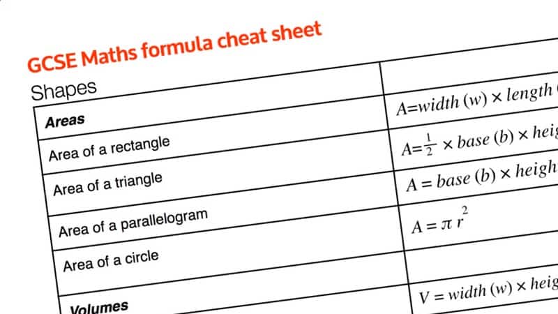 Gcse Maths Revision Gcse Maths Formula Cheat Sheet Download Now Studying Revision Student Hacks