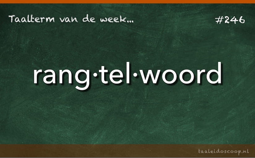 Telwoord Taalterm Taaleidoscoop