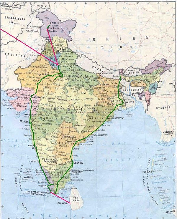 itinéraire inde