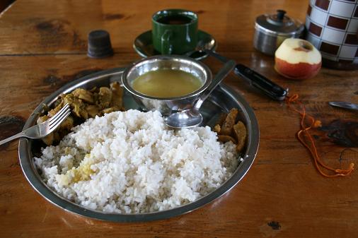 Dal Bhat (typical Nepali dish) Dal Bhat (typical Nepali dish)