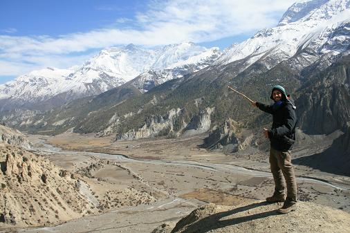 Me with Annapurna range Me with Annapurna range