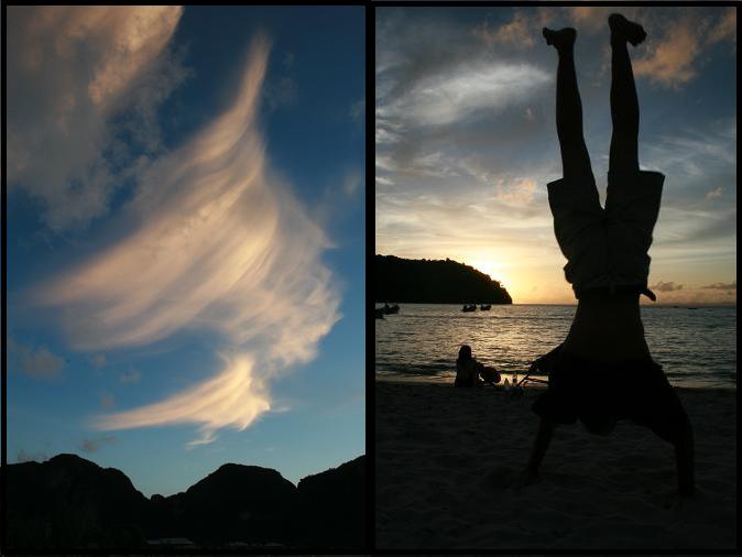 Begining of the sunset Begining of the sunset