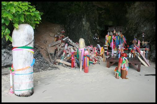 Phra Nang Cave Carved Phallus Phra Nang Cave Carved Phallus