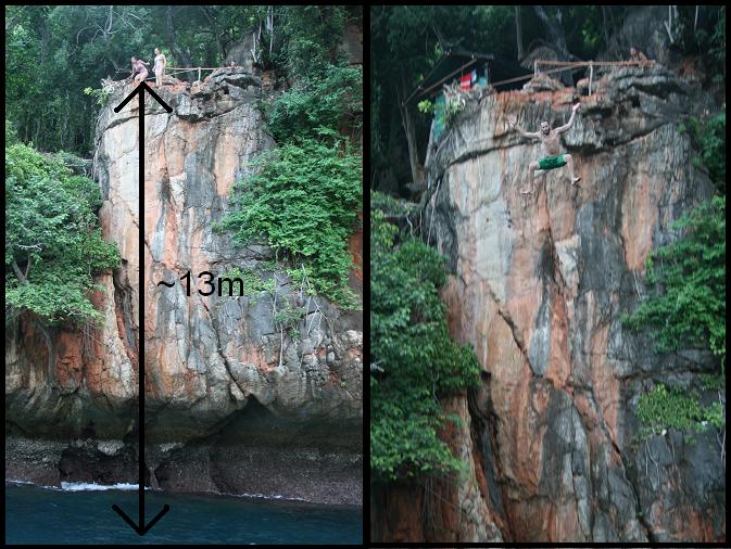 13 meters cliff jumping 13 meters cliff jumping