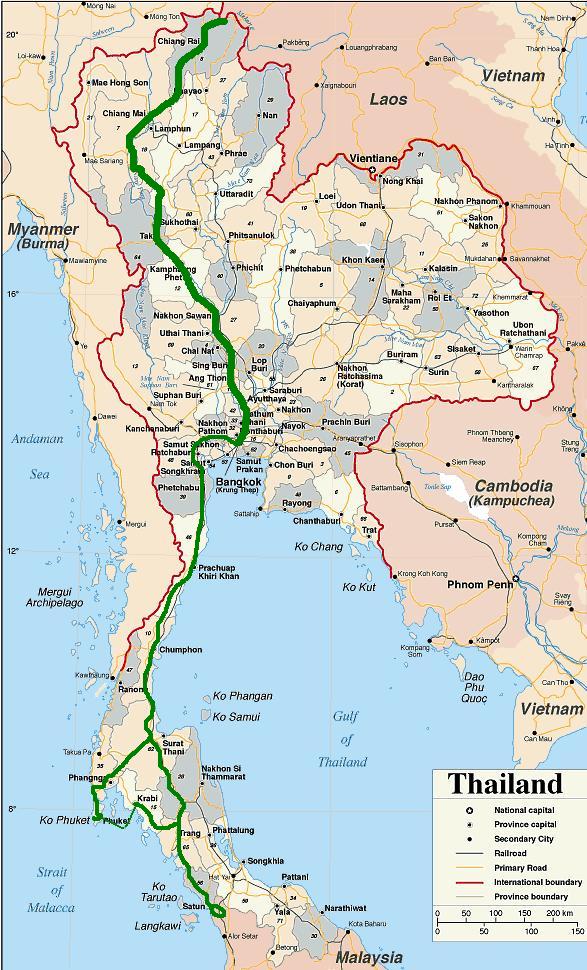 Carte Thailande map of thailand Carte Thailande map of thailand