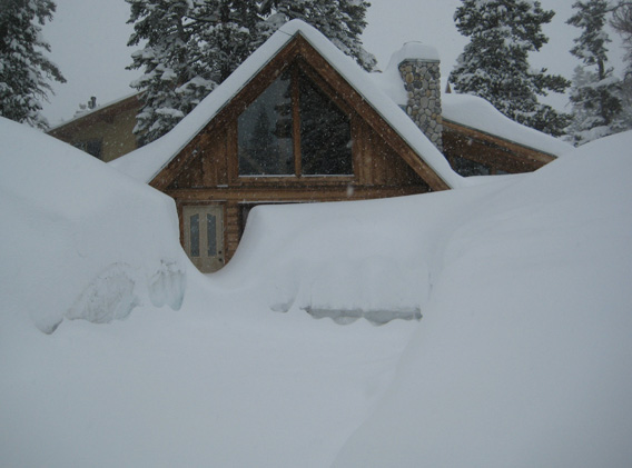 snow chalet californie