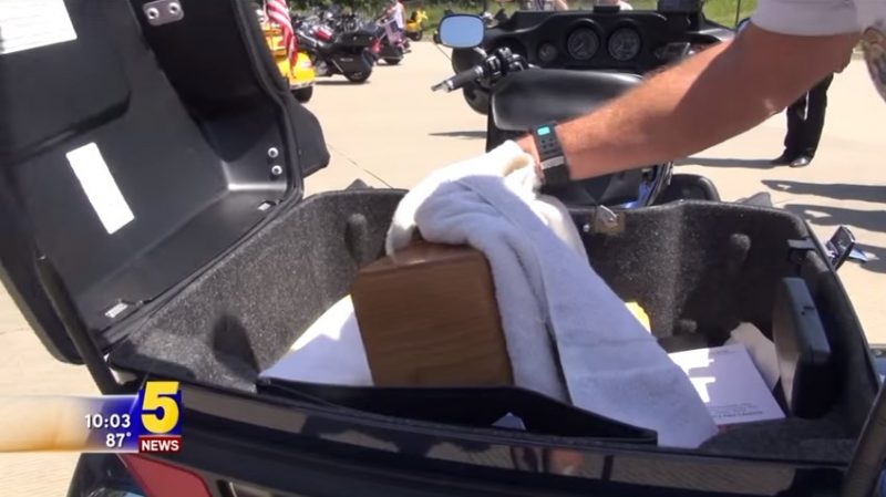 Marine Johnathan Turner Remains Transported By Bikers