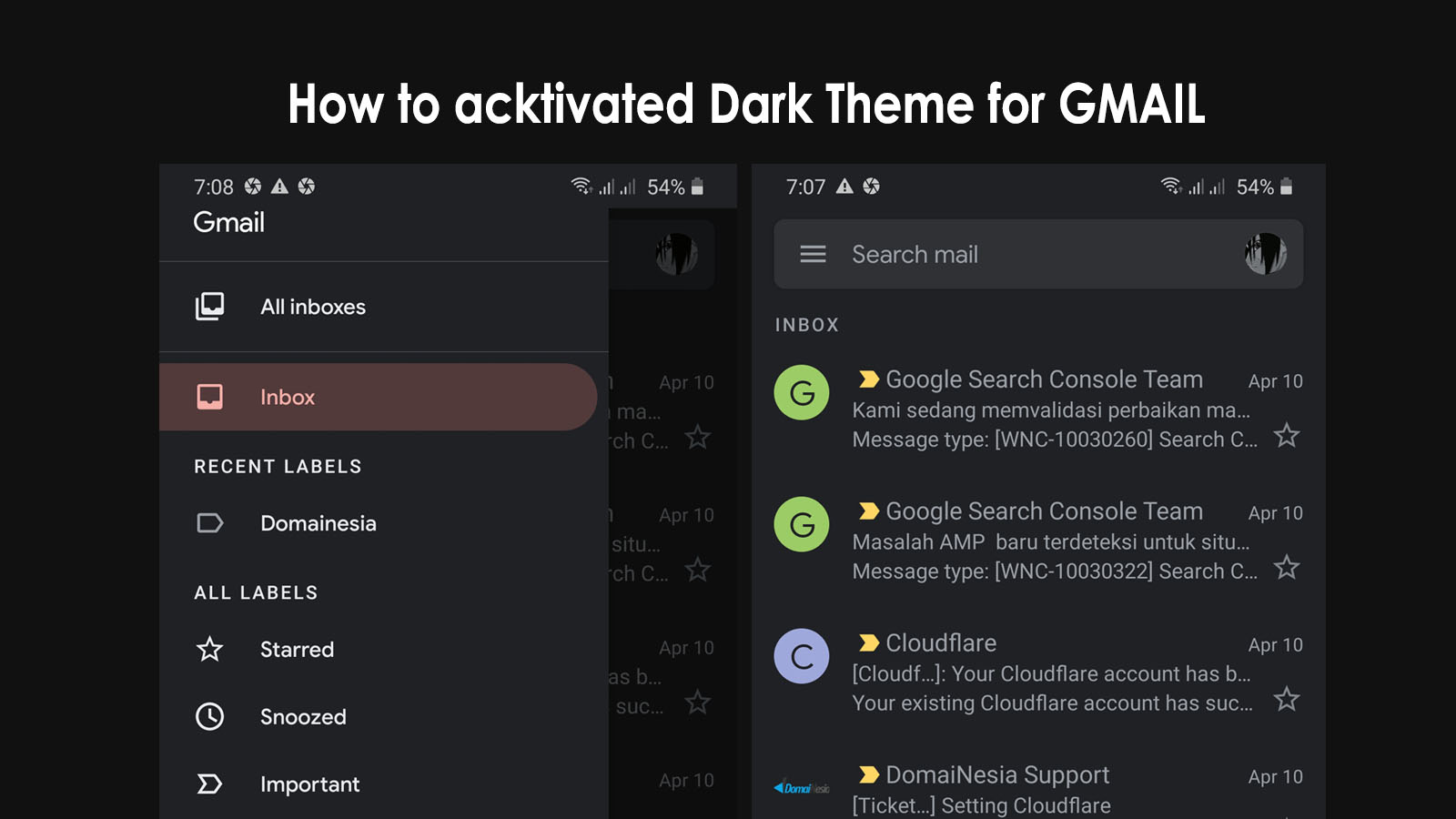 Cara Mengaktifkan Dark Theme Gmail Tampilan Gelap Teraa Net