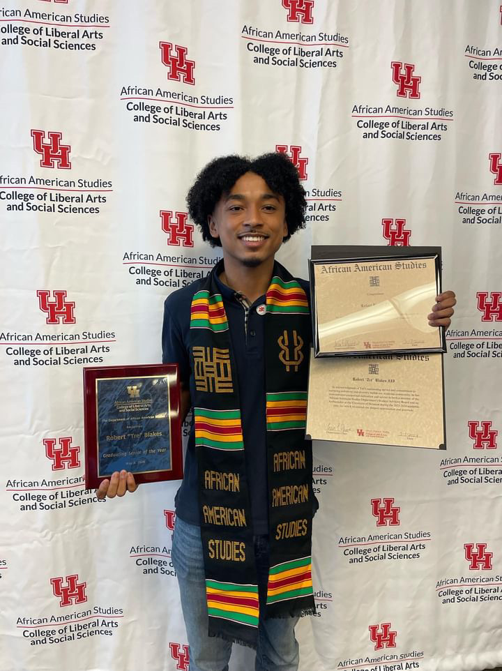 Tre Blakes graduates from UH’s African American Studies Department