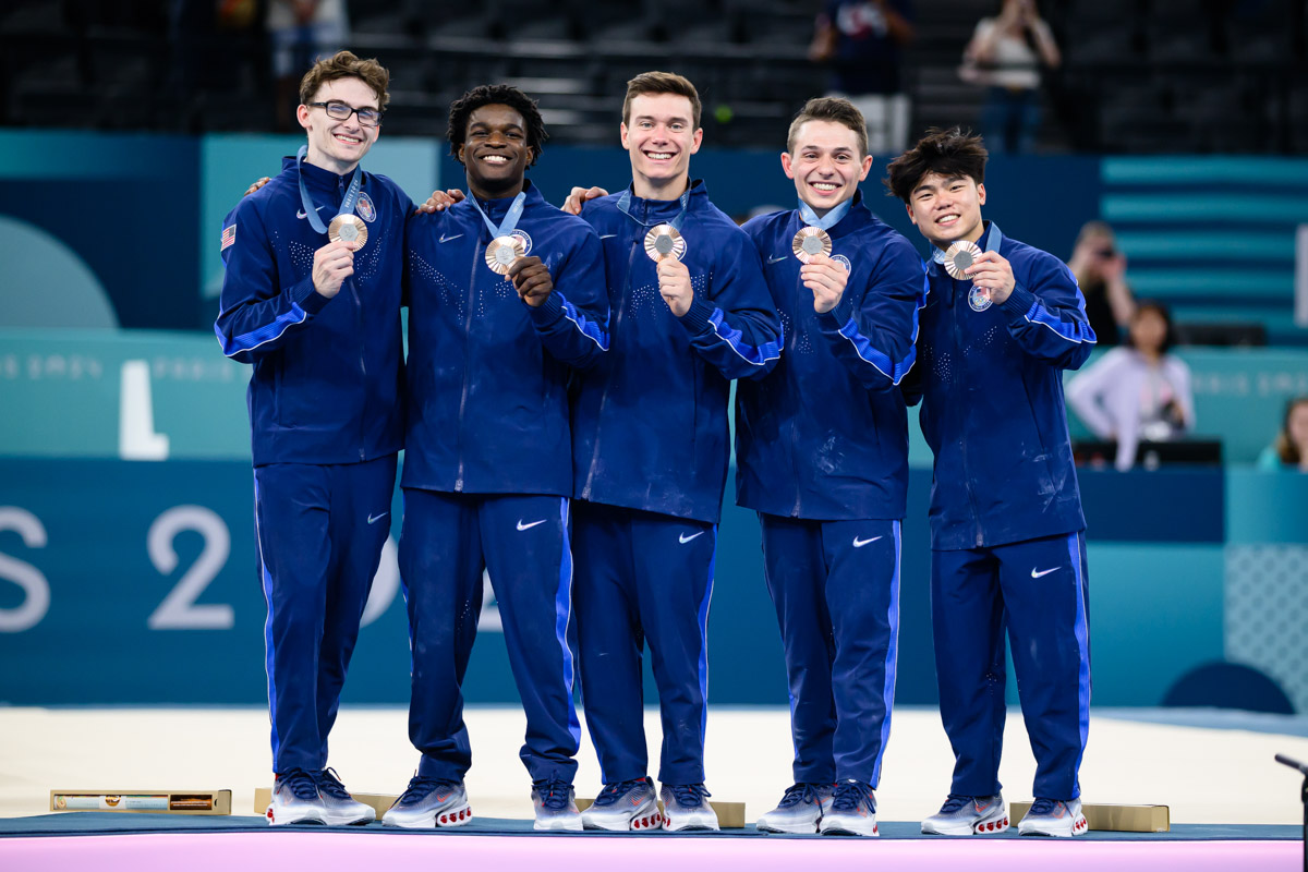 Men's gymnastics team win historic team bronze at 2024 Olympics