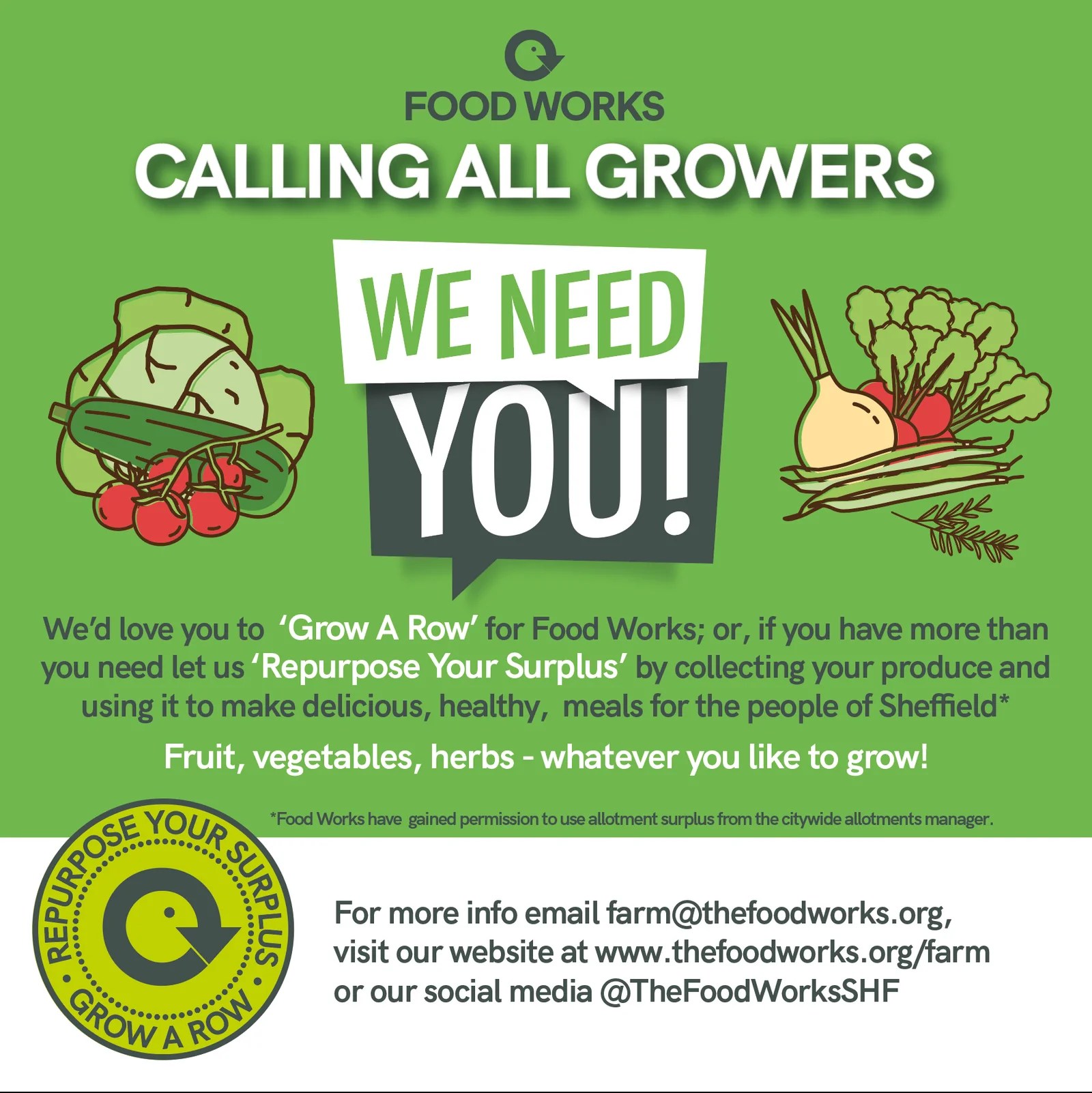 Grow A Row For Food Works Food Works