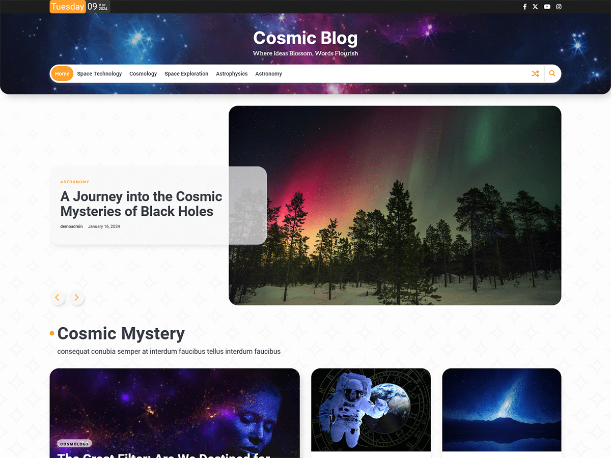 Cosmic Blog