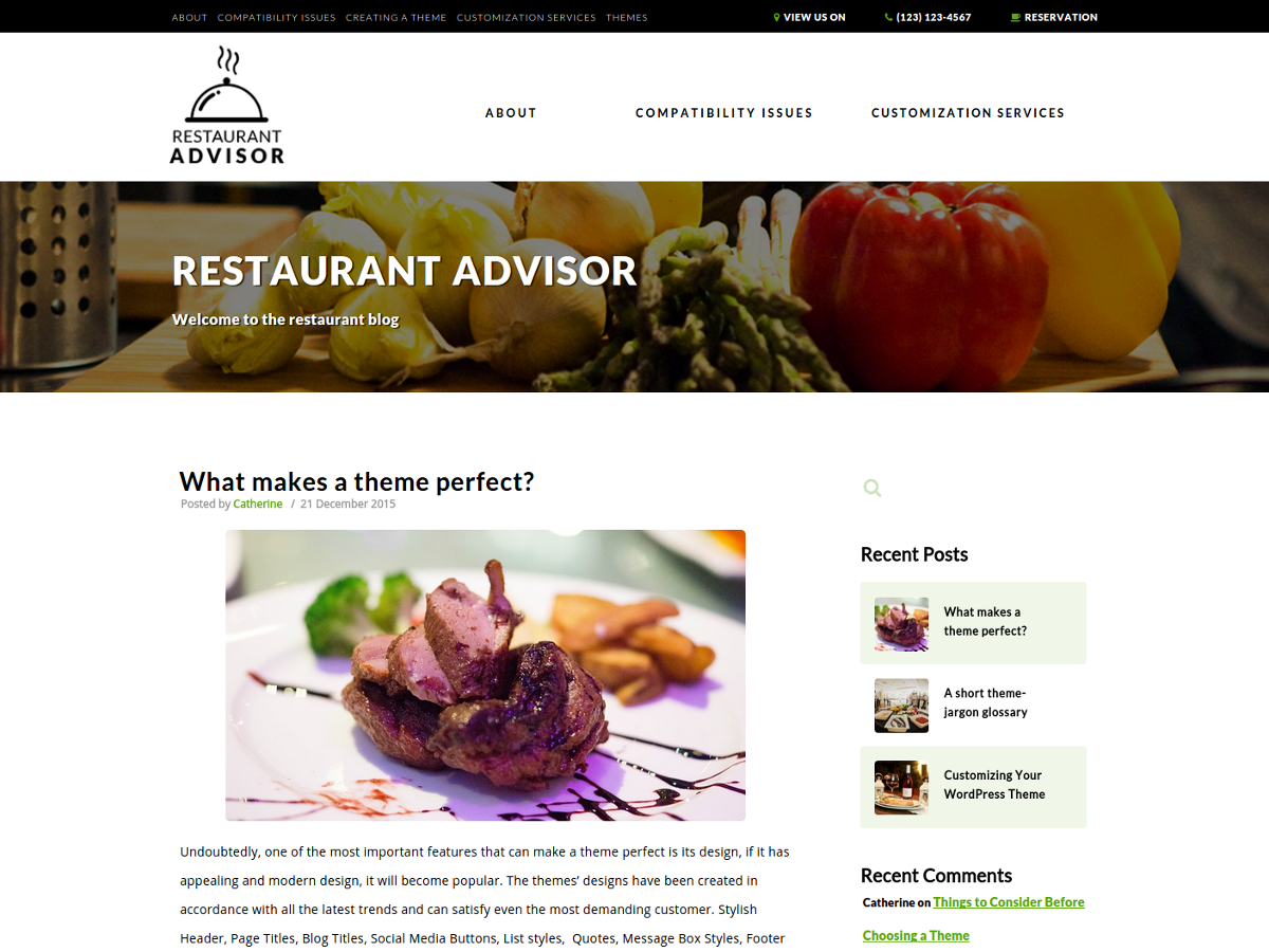 Restaurant Advisor