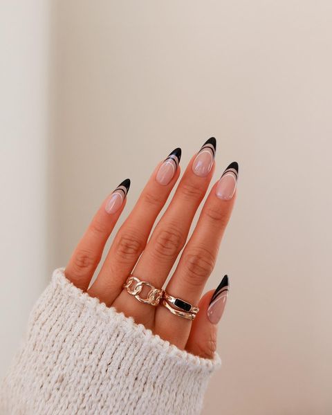 40 Black Nails For All Seasons The Pink Brunette