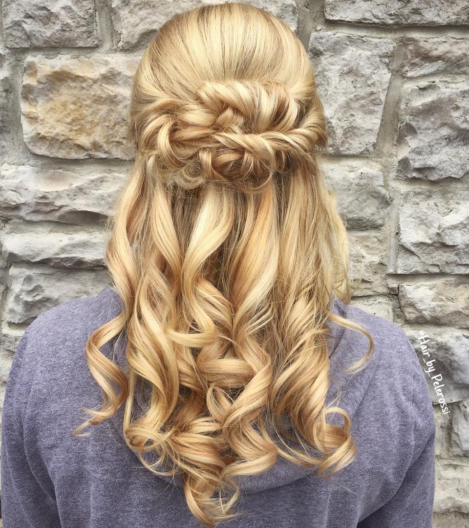 50 Half Up Half Down Hairstyles For Everyday And Party Looks