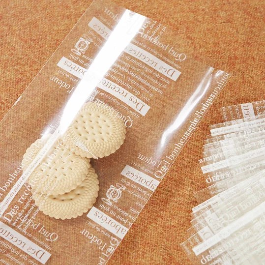 【ネコポスOK】フランス語と雑貨の柄がお洒落なOPP透明袋30枚入/ついで買いお返し くま クッキー キャンデー チョコ ギフト ホワイトデーgift-show-06