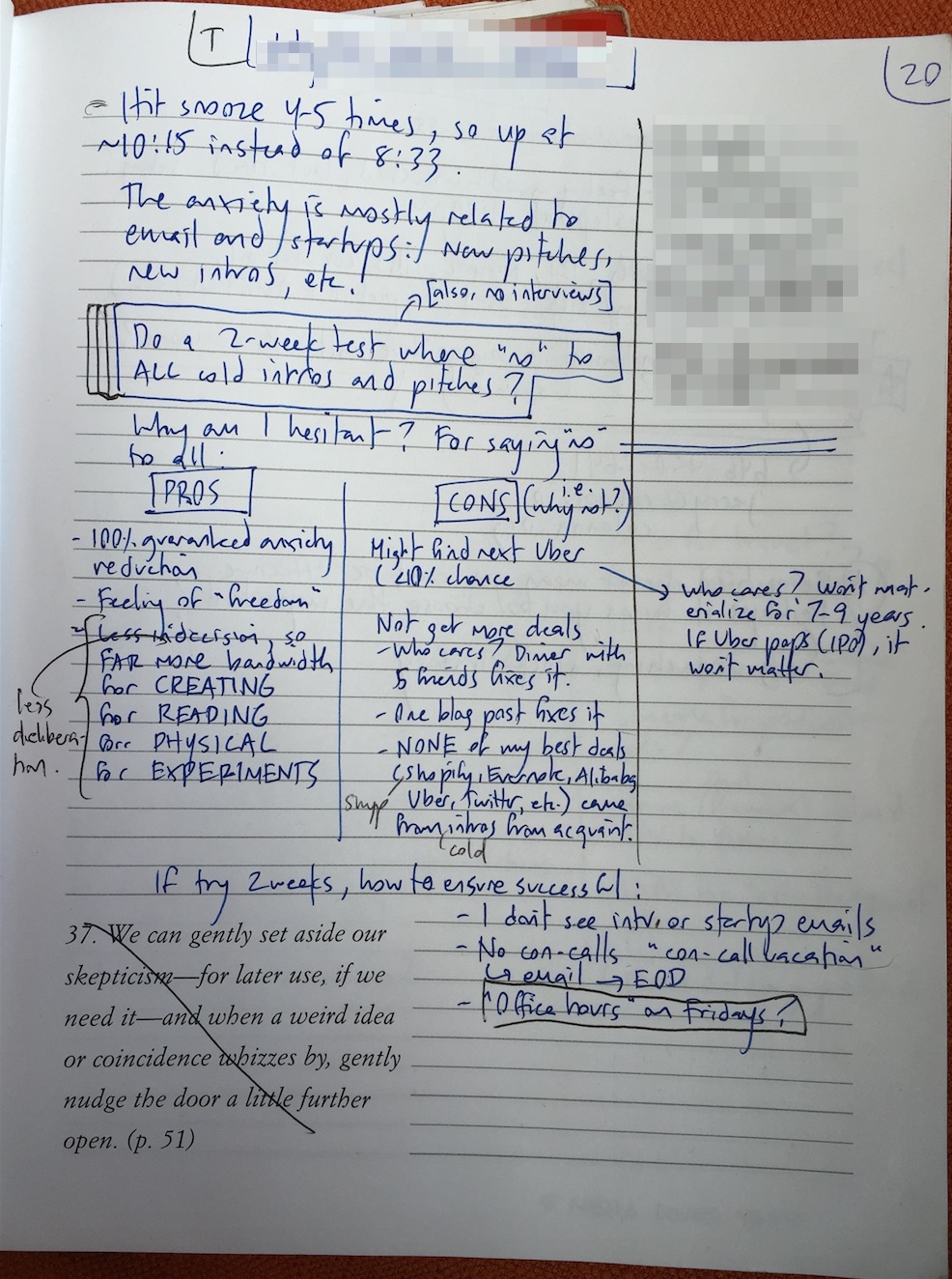 How to Say No When It Matters Most (or “Why I’m Taking a Long ‘Startup Vacation'”)