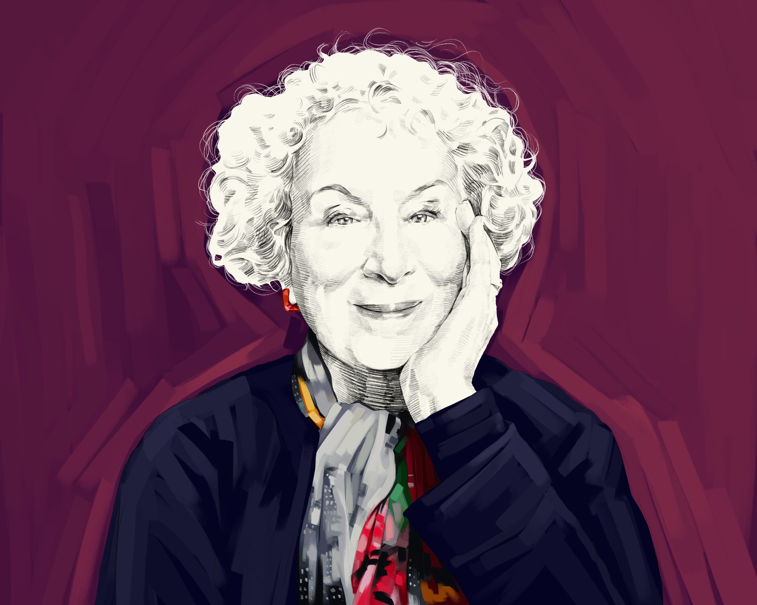 Margaret Atwood — A Living Legend on Creative Process, The Handmaid’s Tale, Being a Mercenary Child, Resisting Labels, the Poet Rug Exchange, Liminal Beings, Burning Questions, Practical Utopias, and More (#573)