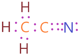 Ch3cn Lewis Structure Molecular Geometry Bond Angle Polarity Electrons