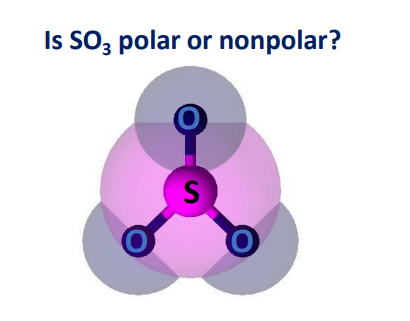 Is So3 Polar Or Nonpolar Polarity Of So3