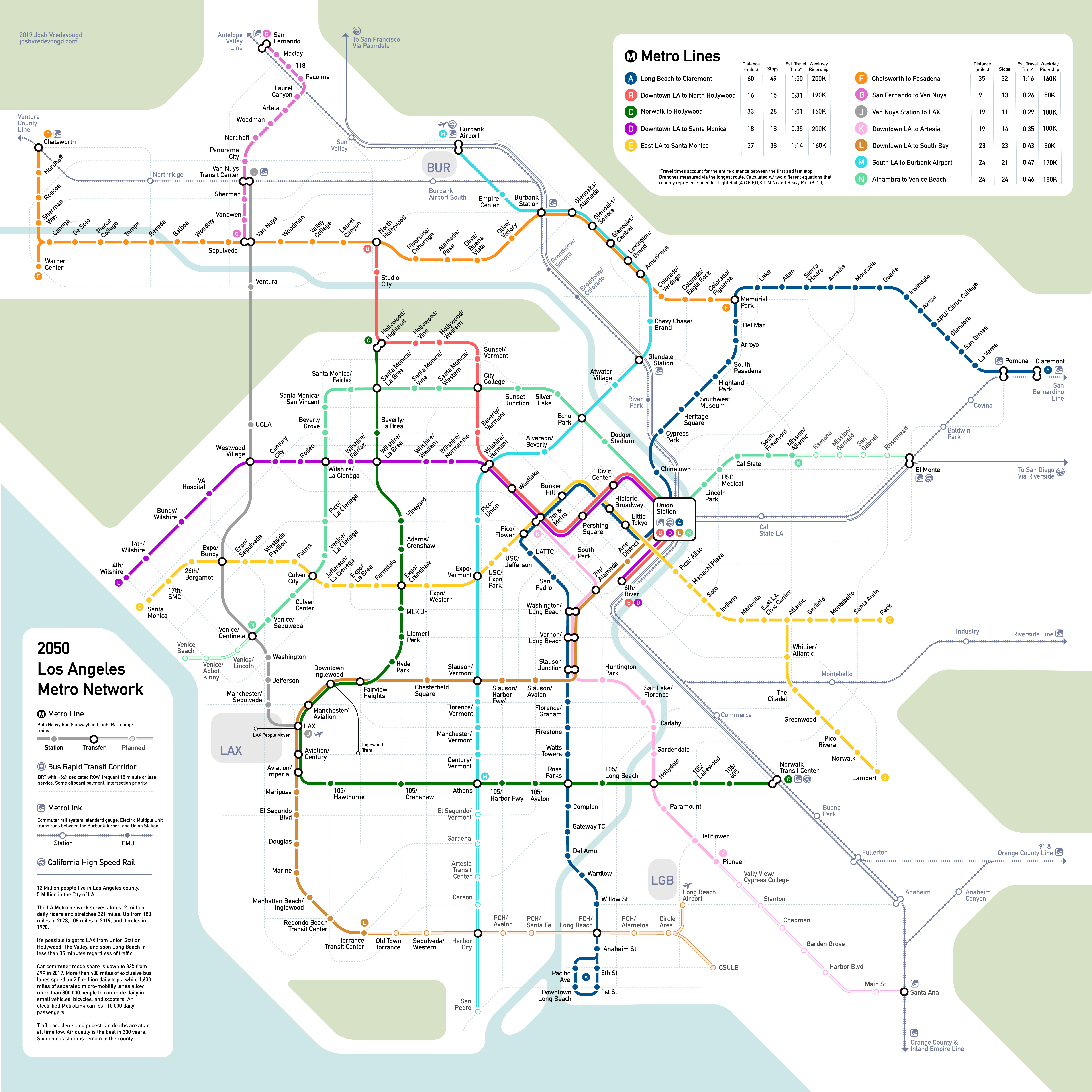 Transit Maps Los Angeles