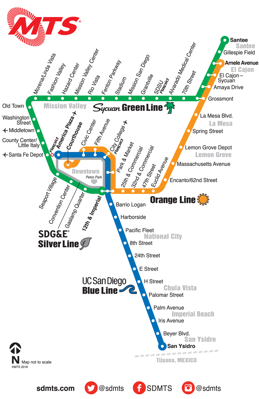 Transit Maps Submission Unofficial Future Map San Diego Trolley By Ted Rosenbaum