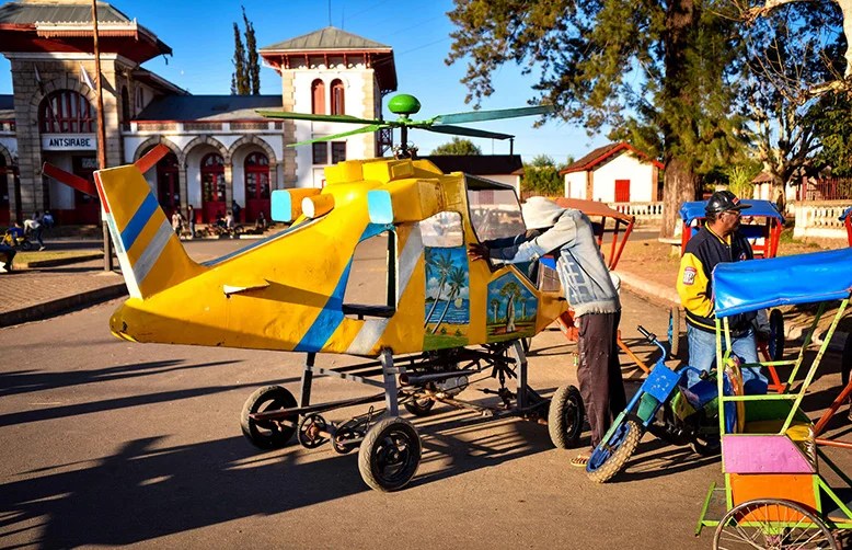 Antsirabe rickshaws street motorised toys