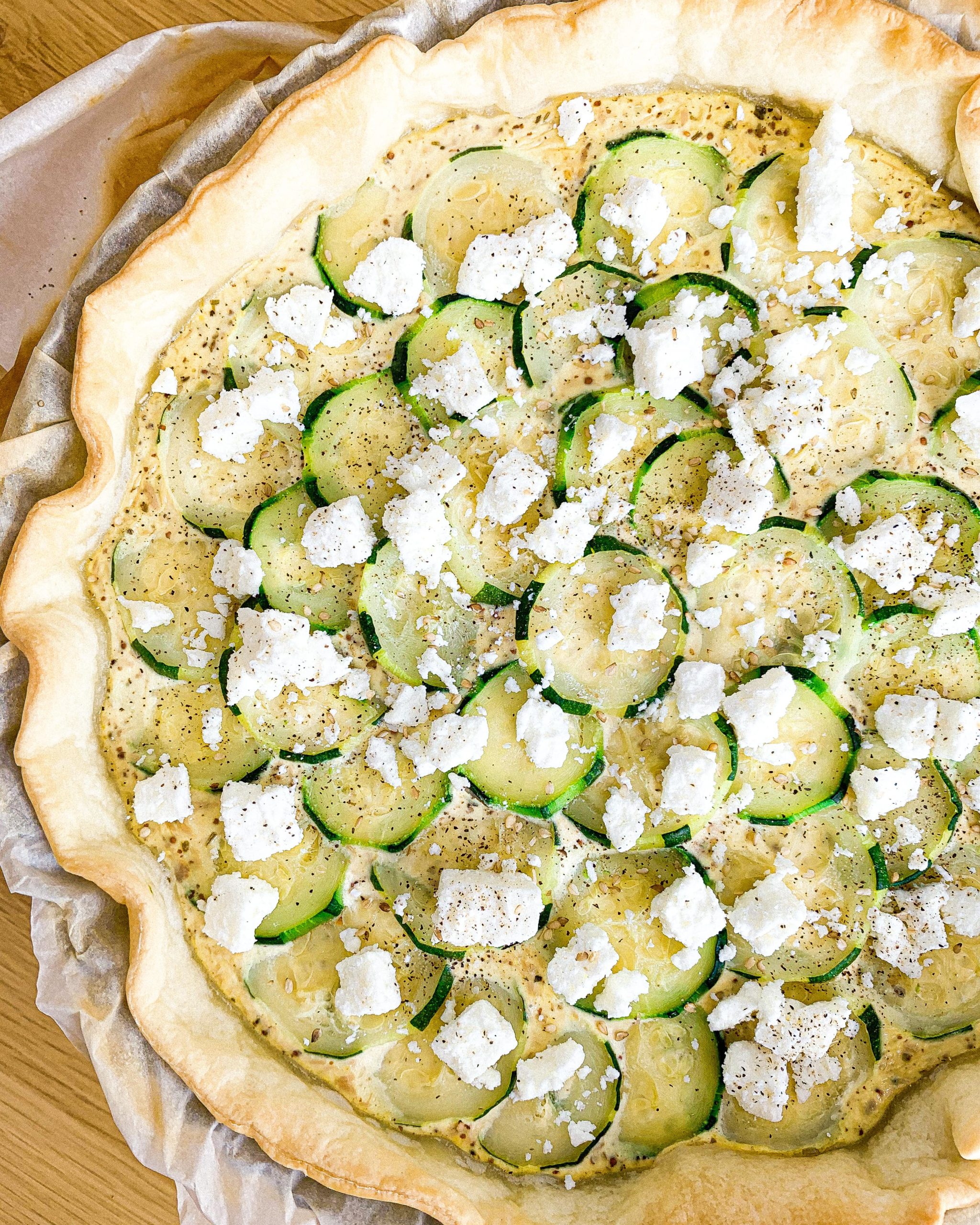 Quiche Courgette Thon Et Feta Unepausehealthyf Recette Saine De Saison
