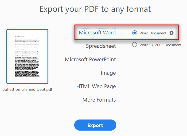 convert pdf to doc free