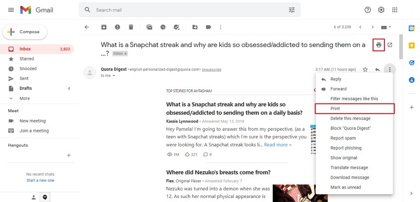 Two Ways To Save A Gmail Email As A Pdf Updf