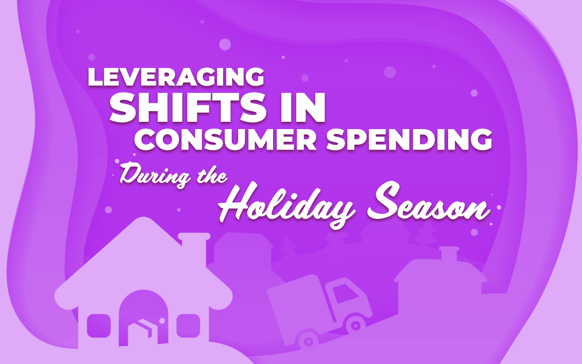 Title card for "Leveraging shifts in consumer spending during the holiday season"