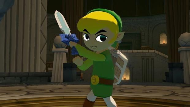 Link in The Legend of Zelda: The Wind Waker HD