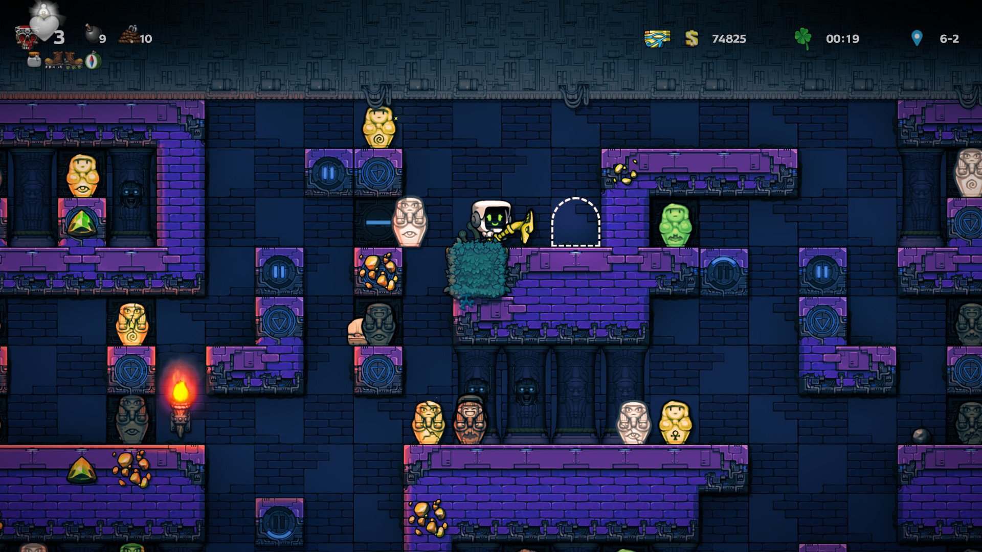 The Ushabti room in Spelunky 2