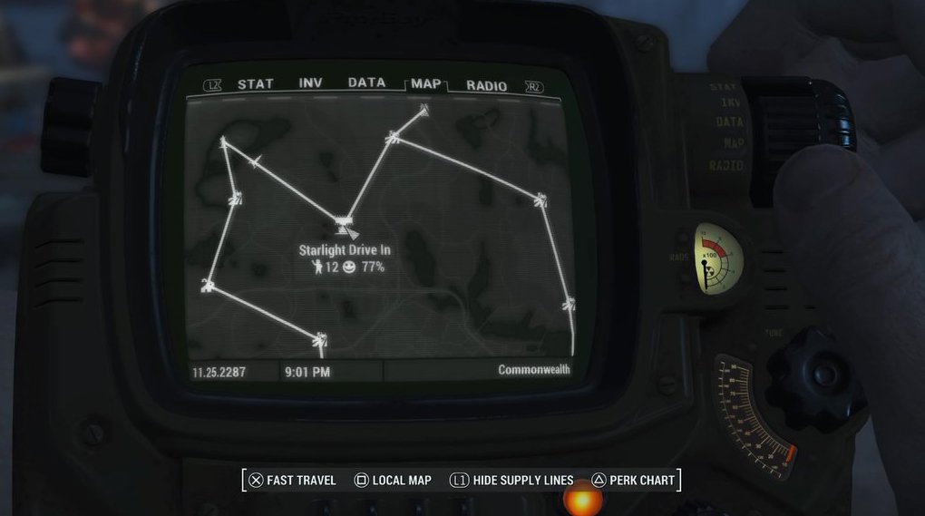 fallout 4 settlement supply lines