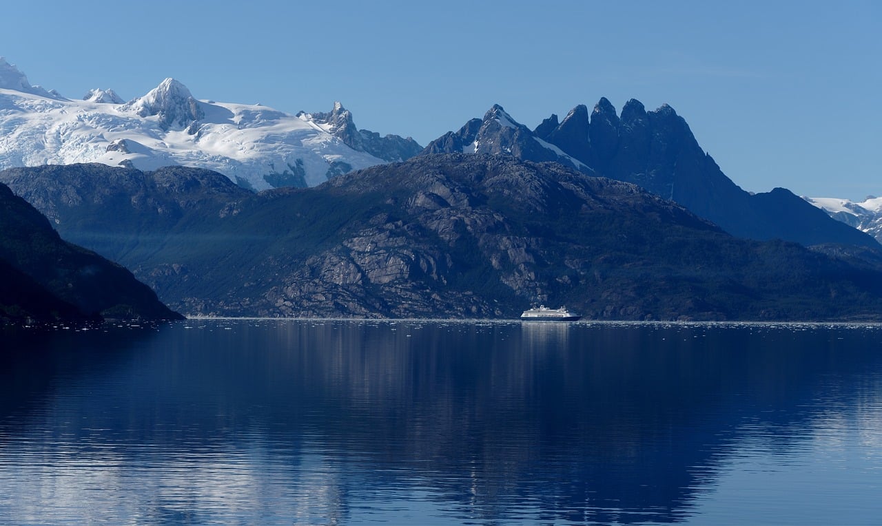 mountains, fjord, nature