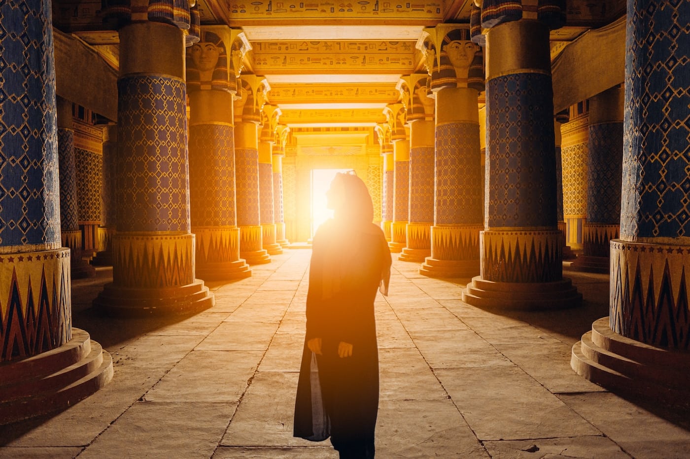 silhouette photography of standing woman-Common Scams in Egypt