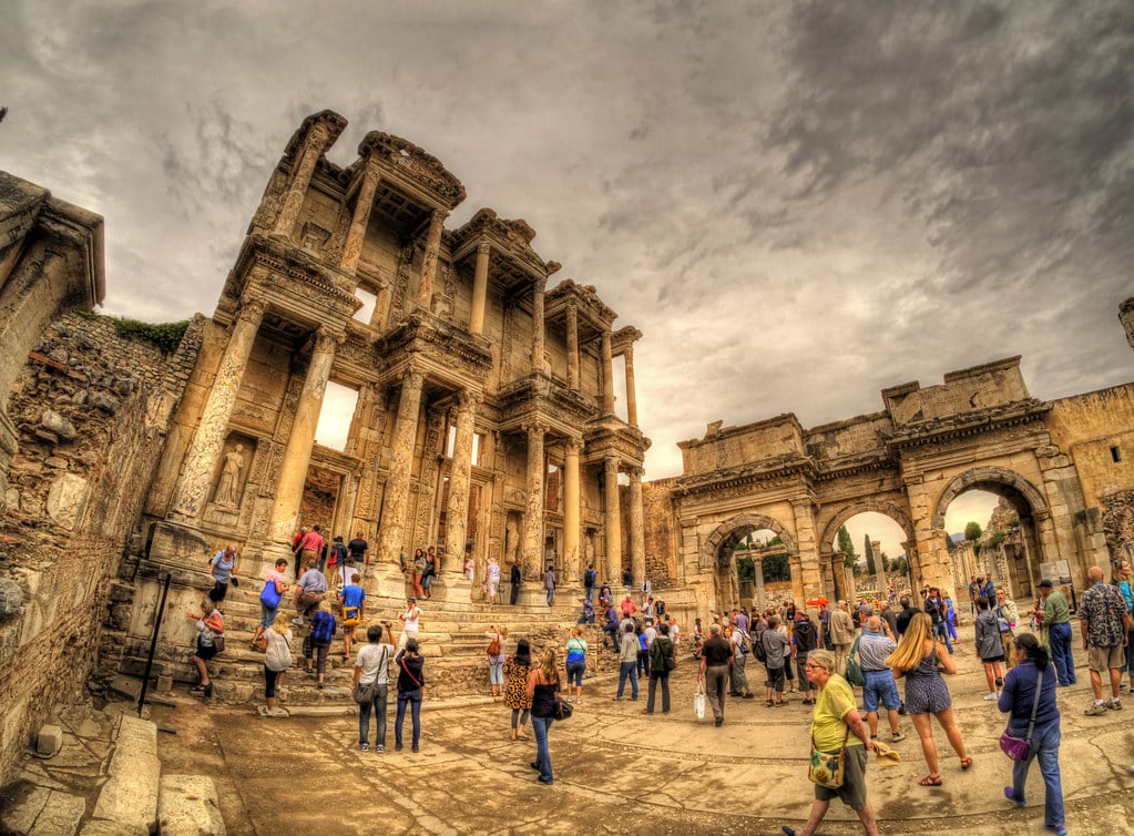 The Library of Celsus in Ephesus in Turkey