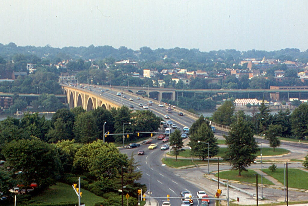 Washington - Key Bridge and Georgetown from Arlington
