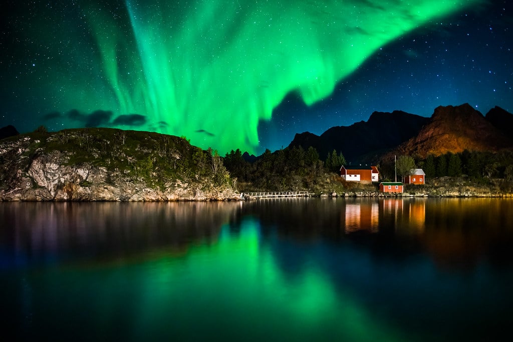 Natures Fireworks - Aurora Borealis - Lofoten Islands, Norway