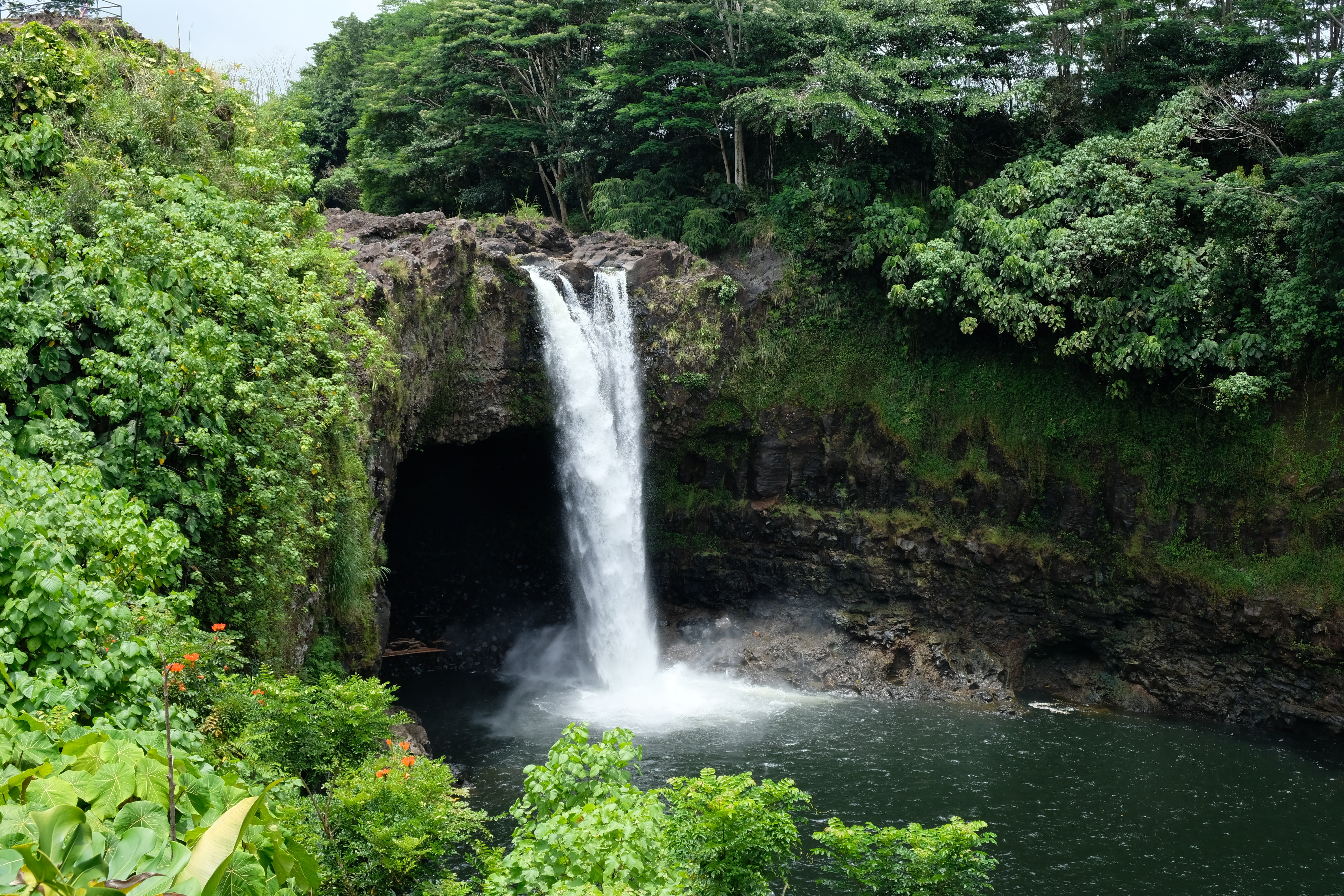 Rainbow Falls in Hawaii