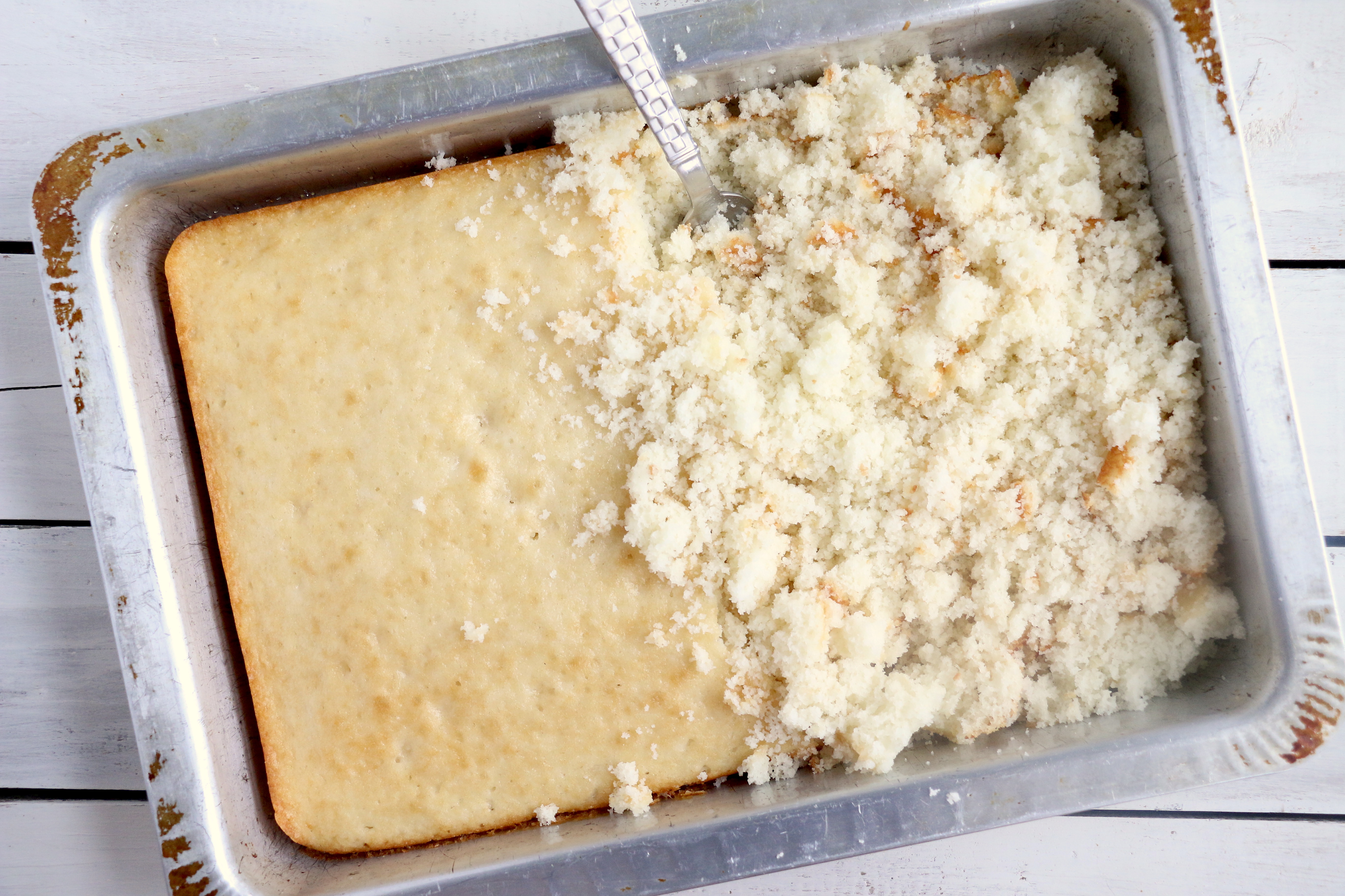 Crumble cake to make cake pops
