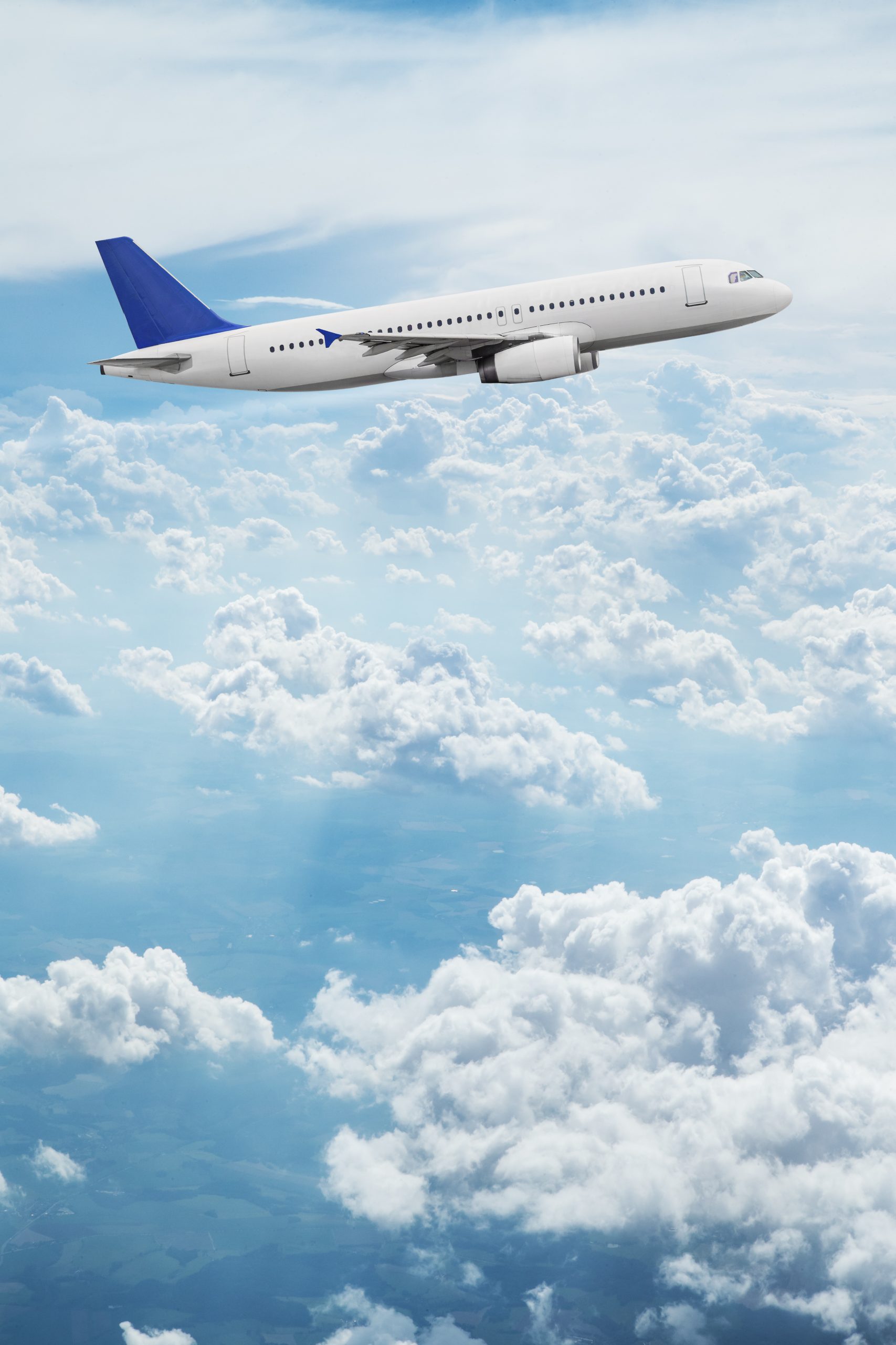 An airplane flying