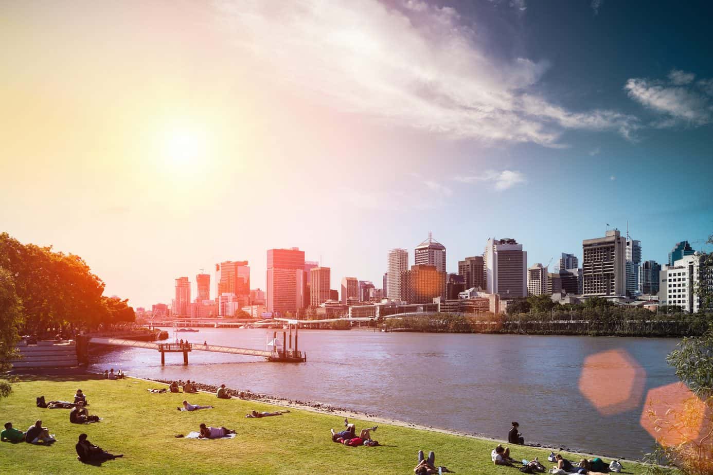 The brisbane skyline