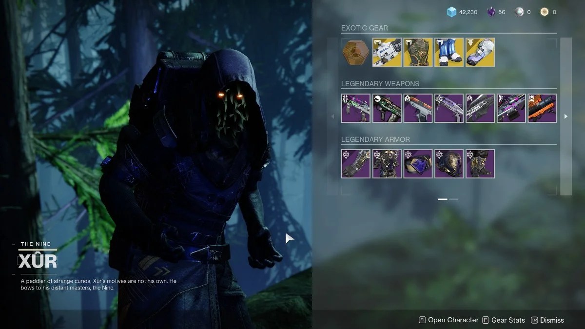 Destiny 2 Xur Location And Items September 2 6 2022 Vgkami