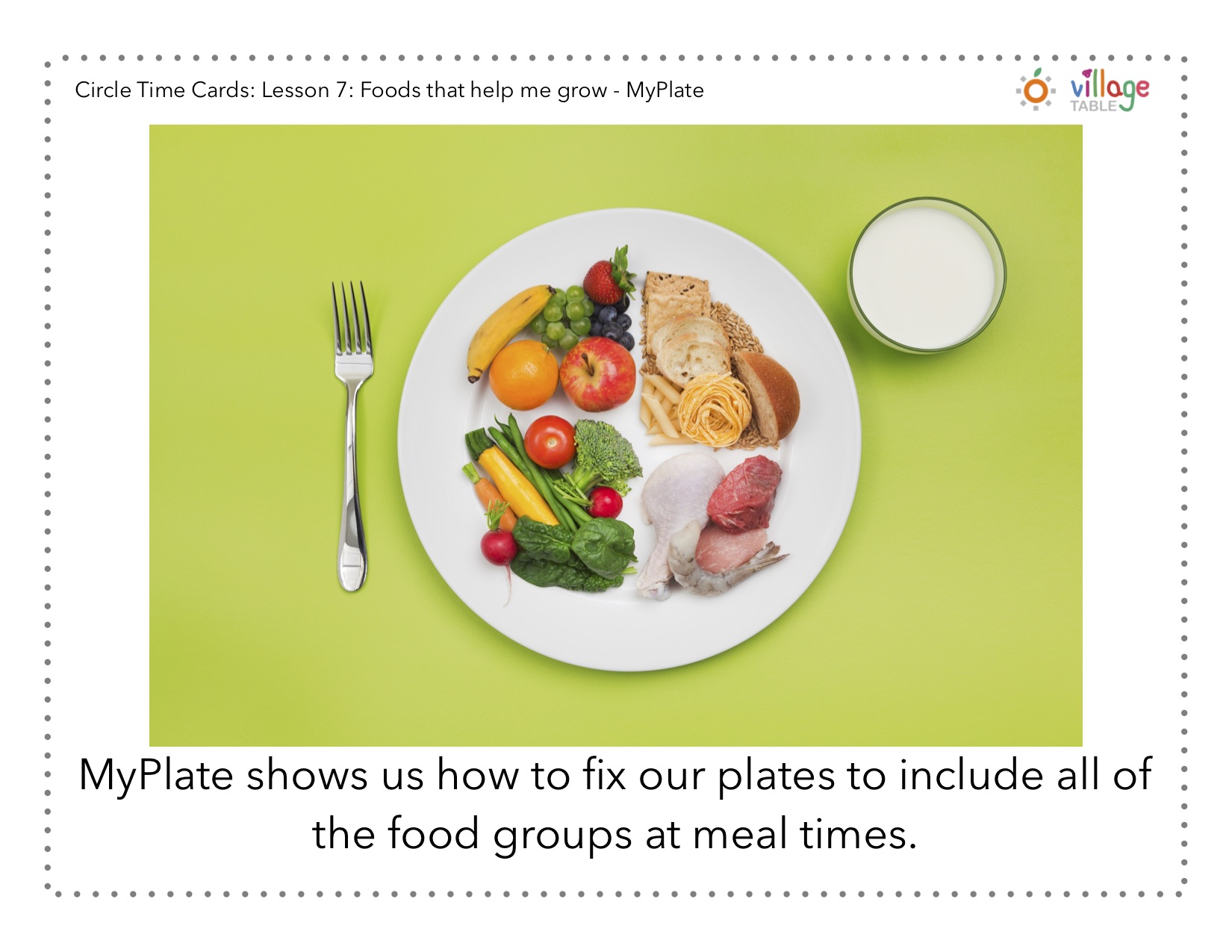 Lesson 7 Download Village Table