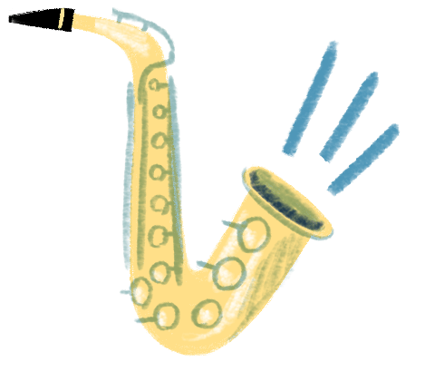 Cartoon Saxophone