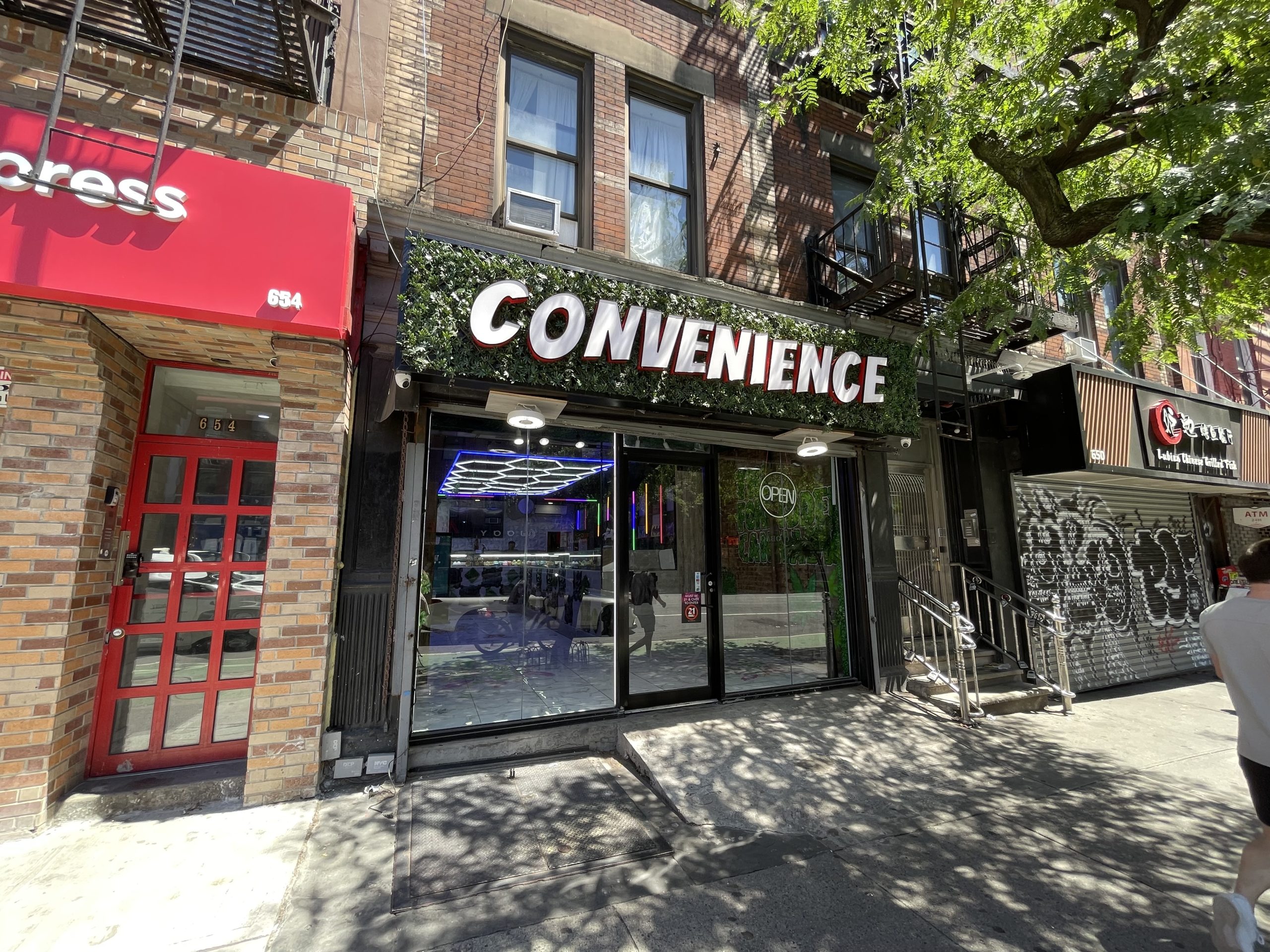 The Forbidden Cannabis smoke shop has rebranded to "Convenience"