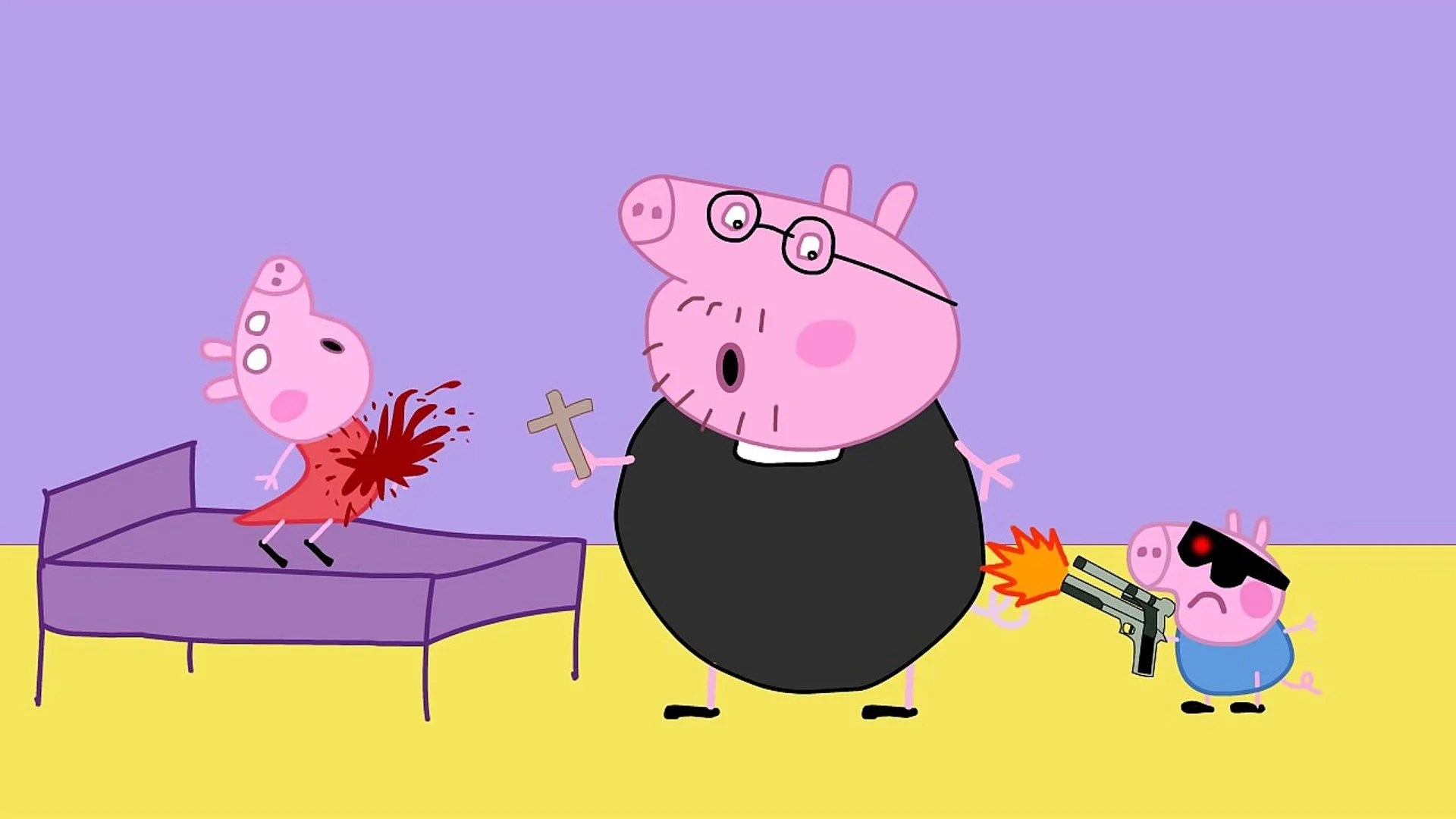 Scary Horror Peppa Pig House Wallpaper Scary Peppa Pig Wallpapers